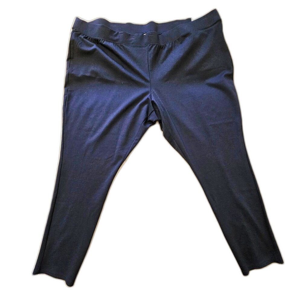 NWT Catherines Legging Skinny Pants Plus Size 5X 34/36W Navy Blue